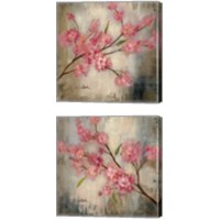 Framed 'Cherry Blossom 2 Piece Canvas Print Set' border=
