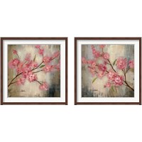 Framed 'Cherry Blossom 2 Piece Framed Art Print Set' border=