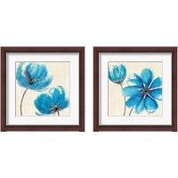 Framed 'Azure 2 Piece Framed Art Print Set' border=