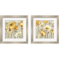 Framed 'Jaune Gris 2 Piece Framed Art Print Set' border=