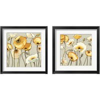 Framed 'Jaune Gris 2 Piece Framed Art Print Set' border=