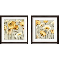 Framed 'Jaune Gris 2 Piece Framed Art Print Set' border=