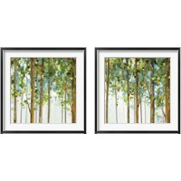 Framed 'Forest Study 2 Piece Framed Art Print Set' border=