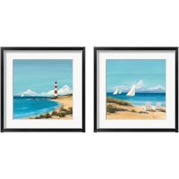 Framed 'Sandy Point 2 Piece Framed Art Print Set' border=