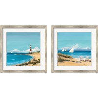 Framed 'Sandy Point 2 Piece Framed Art Print Set' border=