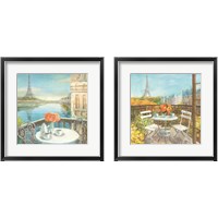 Framed 'Paris Views 2 Piece Framed Art Print Set' border=