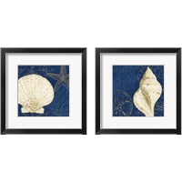 Framed 'Coastal Moonlight 2 Piece Framed Art Print Set' border=