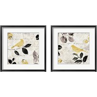 Framed 'Plume and Motif 2 Piece Framed Art Print Set' border=