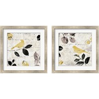 Framed 'Plume and Motif 2 Piece Framed Art Print Set' border=