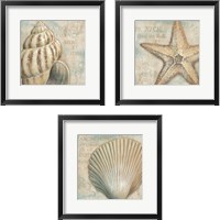 Framed La Plage 3 Piece Framed Art Print Set