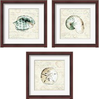 Framed 'Ocean Prints 3 Piece Framed Art Print Set' border=