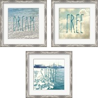 Framed 'Natural Inspiration 3 Piece Framed Art Print Set' border=