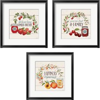 Framed 'Sweet Life 3 Piece Framed Art Print Set' border=