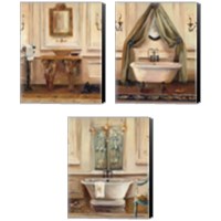 Framed 'Classical Bath 3 Piece Canvas Print Set' border=