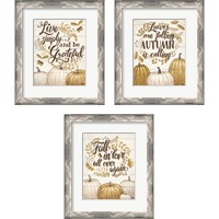 Framed 'Grateful Season 3 Piece Framed Art Print Set' border=