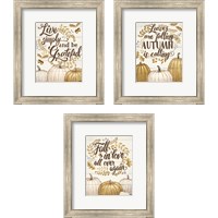 Framed 'Grateful Season 3 Piece Framed Art Print Set' border=