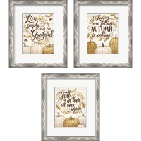 Framed 'Grateful Season 3 Piece Framed Art Print Set' border=