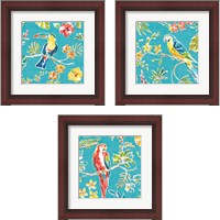 Framed 'Tropical Oasis 3 Piece Framed Art Print Set' border=