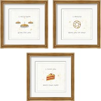 Framed 'Lil Sweeties 3 Piece Framed Art Print Set' border=