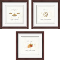 Framed 'Lil Sweeties 3 Piece Framed Art Print Set' border=