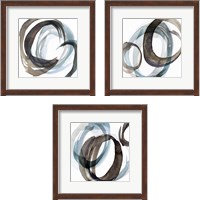 Framed 'Overture  3 Piece Framed Art Print Set' border=