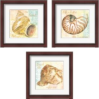 Framed 'Golden Treasures Inspiration  3 Piece Framed Art Print Set' border=