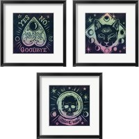 Framed 'Mystical Halloween Jewel  3 Piece Framed Art Print Set' border=