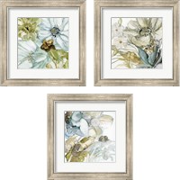 Framed 'Seaglass Garden 3 Piece Framed Art Print Set' border=