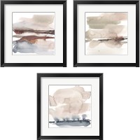 Framed 'Earth Horizon 3 Piece Framed Art Print Set' border=