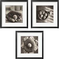 Framed 'Baseball Nostalgia 3 Piece Framed Art Print Set' border=