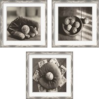 Framed 'Baseball Nostalgia 3 Piece Framed Art Print Set' border=