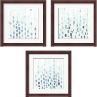 Framed 'Indigo Threads 3 Piece Framed Art Print Set' border=