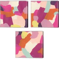Framed 'Pink Slip 3 Piece Canvas Print Set' border=