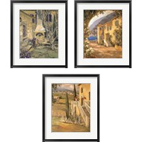 Framed 'Scenic Italy  3 Piece Framed Art Print Set' border=