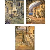 Framed 'Scenic Italy  3 Piece Art Print Set' border=