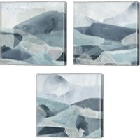 Framed 'Blue Range 3 Piece Canvas Print Set' border=