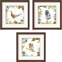 Framed 'Into the Woods 3 Piece Framed Art Print Set' border=