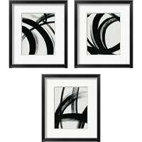 Framed 'Spontaneous  3 Piece Framed Art Print Set' border=