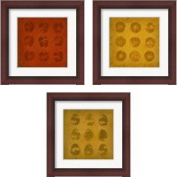 Framed 'All Lined Up Fruits 3 Piece Framed Art Print Set' border=