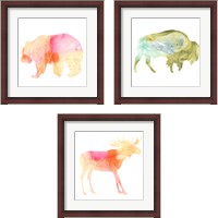 Framed 'Agate Animal 3 Piece Framed Art Print Set' border=