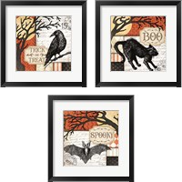 Framed Halloween 3 Piece Framed Art Print Set