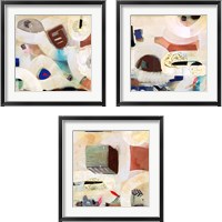 Framed 'Brain Freeze 3 Piece Framed Art Print Set' border=