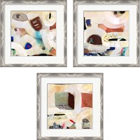 Framed 'Brain Freeze 3 Piece Framed Art Print Set' border=