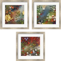 Framed 'Gardens in the Mist 3 Piece Framed Art Print Set' border=