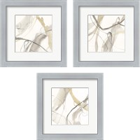 Framed 'Neutral Momentum 3 Piece Framed Art Print Set' border=