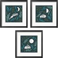 Framed 'Sweet Dreams Bunny 3 Piece Framed Art Print Set' border=