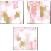 Framed 'Strawberry Season 3 Piece Canvas Print Set' border=