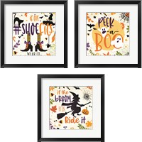 Framed 'Witchy Fun 3 Piece Framed Art Print Set' border=