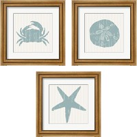 Framed 'From The Sea  3 Piece Framed Art Print Set' border=