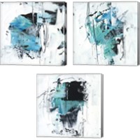 Framed 'Kinetic Form 3 Piece Canvas Print Set' border=